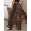 imageSOLY HUX Womens Leopard Pants Wide Leg Cheetah Print Drawstring Baggy Sweatpants Y2K StreetwearBrown Leopard