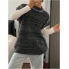 imageSOLY HUX Womens Mock Neck Sweater Vest Sleeveless Knit Loose Pullover Tank TopPure Grey