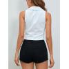 imageSOLY HUX Womens Suit Vest Button V Neck Casual Sleeveless Regular Fitted Lapel Waistcoat VestWhite