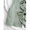 imageSOLY HUX Womens Tie Front Tank Tops Crew Neck Sleeveless Crop Shirts Summer Beach VestSolid Green