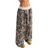 imageSOLY HUX Womens Camo Pants Wide Leg Baggy Sweatpants Elastic Waist Drawstring Loose PantsGreen Camo