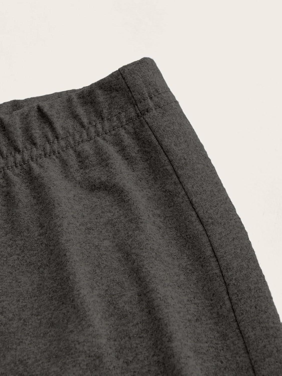 imageSOLY HUX Womens High Waist Flare Leggings Bell Bottom Sweatpants Casual Bootcut Yoga PantsPlain Light Grey
