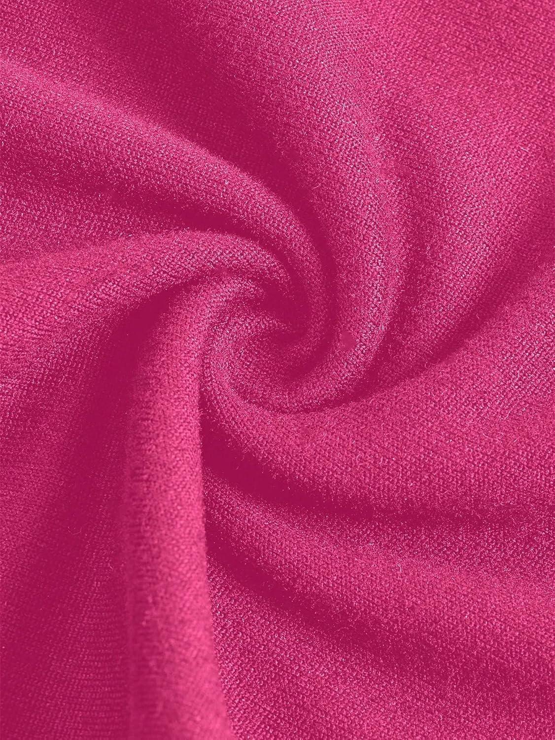 imageSOLY HUX Womens High Waist Flare Leggings Bell Bottom Sweatpants Casual Bootcut Yoga PantsPure Hot Pink