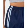 imageSOLY HUX Womens Casual Parachute Pants Wide Leg Baggy Pants Y2K Elastic Waist Sweatpants StreetwearDark Blue