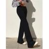 imageSOLY HUX Womens Flare Leggings Bell Bottom Sweatpants Casual Trendy Workout Yoga Pants StreetwearSolid Black