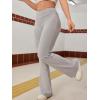 imageSOLY HUX Womens Flare Leggings Bell Bottom Sweatpants Casual Trendy Workout Yoga Pants StreetwearSolid Grey