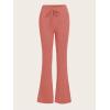 imageSOLY HUX Womens High Waist Flare Leggings Bell Bottom Sweatpants Casual Bootcut Yoga PantsPure Coral Pink