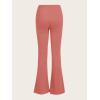 imageSOLY HUX Womens High Waist Flare Leggings Bell Bottom Sweatpants Casual Bootcut Yoga PantsPure Coral Pink