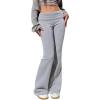 imageSOLY HUX Womens Flare Leggings Bell Bottom Sweatpants Casual Trendy Workout Yoga Pants StreetwearSolid Grey