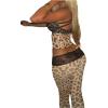imageSOLY HUX Womens 2 Piece Outfits Leopard Print Lace Cami Crop Tops and Pants Y2k Matching SetsMulticoloured Leopard