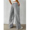 imageSOLY HUX Womens Striped Wide Leg Pants Drawstring High Waisted Baggy Casual Long PantsBlack White Striped