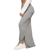 imageSOLY HUX Womens High Waisted Pocket Side Split Hem Bodycon Pencil Skirt Long Maxi SkirtsSolid Light Grey