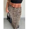 imageSOLY HUX Womens Leopard Maxi Skirt Y2k Low Rise Bow Cheetah Print Casual Long SkirtsMulticoloured Leopard