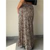 imageSOLY HUX Womens Leopard Maxi Skirt Y2k Low Rise Bow Cheetah Print Casual Long SkirtsMulticoloured Leopard