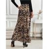 imageSOLY HUX Womens Leopard Print Maxi Skirt High Waisted Casual Long SkirtsMulticoloured Leopard