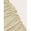 imageSOLY HUX Womens Maxi Bodycon Long Skirt High Waisted Ruffle Ruched Flowy Mermaid SkirtsSolid Apricot