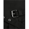 imageSOLY HUX Womens Pleated Skirt High Waisted A Line Buckle Belted Mini SkirtsPure Black