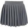 imageSOLY HUX Womens Pleated Skirt Y2k High Waisted A Line Skater Mini SkirtsPlain Dark Grey