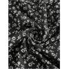 imageSOLY HUX Womens Summer Floral Print Mesh Midi Skirt Elastic High Waist Bodycon SkirtsBlack Ditsy Floral
