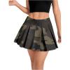 imageSOLY HUX Womens Camo Print Pleated Mini Skirt High Waist A Line Casual SkirtsGreen Camo