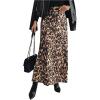 imageSOLY HUX Womens Leopard Print Maxi Skirt High Waisted Casual Long SkirtsMulticoloured Leopard