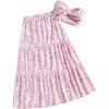imageSOLY HUX Womens Summer 2 Piece Vacation Cruise Outfits Floral Print Tube Top and Maxi Skirt SetRed and White Floral
