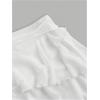 imageSOLY HUX Womens Ruffle Mini Skirt Y2k Layered Tie Side Low Rise SkirtsSolid White