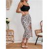 imageSOLY HUX Womens Summer Two Piece Outfits Cami Tops and Floral Print Drawstring Split Skirt SetMulticoloured Floral