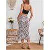 imageSOLY HUX Womens Summer Two Piece Outfits Cami Tops and Floral Print Drawstring Split Skirt SetMulticoloured Floral