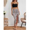 imageSOLY HUX Womens Summer Two Piece Outfits Cami Tops and Floral Print Drawstring Split Skirt SetMulticoloured Floral