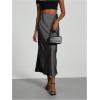 imageSOLY HUX Womens Elegant Satin Skirts High Waisted Flared Casual Work Office Fishtail Midi SkirtDark Grey