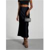 imageSOLY HUX Womens Elegant Satin Skirts High Waisted Flared Casual Work Office Fishtail Midi SkirtDeep Blue