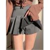 imageSOLY HUX Womens Pleated Skirt High Waisted A Line Casual Mini SkirtsPure Grey