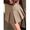 imageSOLY HUX Womens Pleated Skirt High Waisted A Line Casual Mini SkirtsPure Khaki