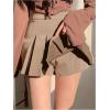 imageSOLY HUX Womens Pleated Skirt High Waisted A Line Casual Mini SkirtsPure Khaki