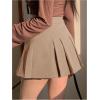 imageSOLY HUX Womens Pleated Skirt High Waisted A Line Casual Mini SkirtsPure Khaki