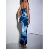 imageSOLY HUX Womens Sexy Skirt Set Printed Crop Bandeau Tube Top and Bodycon Skirts 2Pcs Summer OutfitsBlue Multi
