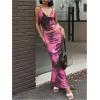 imageSOLY HUX Womens Skirt Sets 2 Piece Outfits Tie Dye Cami Tops and Bodycon Long Skirt SetPurple Tie Dye