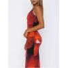imageSOLY HUX Womens Skirt Sets 2 Piece Outfits Tie Dye Cami Tops and Bodycon Long Skirt SetRed Tie Dye