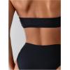 imageSOLY HUX Womens Bandeau Bikini High Waisted Two Piece Swimsuits Strapless Bathing Suit SwimwearSolid Black