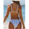 imageSOLY HUX Womens Floral Print Bathing Suit Bikini Set Summer Two Piece SwimsuitBlue and White Floral