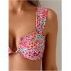 imageSOLY HUX Womens Floral Print Swimsuit V Wire High Waisted Bikini Set Two Piece Bathing SuitMulticoloured Floral