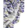 imageSOLY HUX Womens Plaid Bubble Skirt High Waisted Flared A Line Mini Y2k Skirts with BeltPurple Plaid