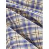 imageSOLY HUX Womens Plaid Bubble Skirt High Waisted Flared A Line Mini Y2k Skirts with BeltPurple Plaid