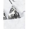 imageSOLY HUX Womens Summer Floral Print Halter Bikini Tops Tie Back Padded Swimsuit Top BeachwearBlack and White