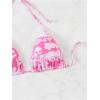 imageSOLY HUX Womens Summer Floral Print Halter Bikini Tops Tie Back Padded Swimsuit Top BeachwearHot Pink and White