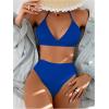 imageSOLY HUX Womens Swimsuit Halter Bikini Sets High Waist Cheeky Thong Bathing Suit 2 PieceDark Blue