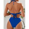 imageSOLY HUX Womens Swimsuit Halter Bikini Sets High Waist Cheeky Thong Bathing Suit 2 PieceDark Blue