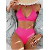 imageSOLY HUX Womens Swimsuit Halter Bikini Sets High Waist Cheeky Thong Bathing Suit 2 PieceHot Pink