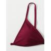 imageSOLY HUX Bathing Suit for Women Triangle Thong Bikini Swimwear Two Piece SwimsuitPure Burgundy